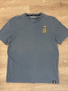 McLaren LN04 Lando Norris F1 Formula One Team Men's Blue T-Shirt Size L Official
